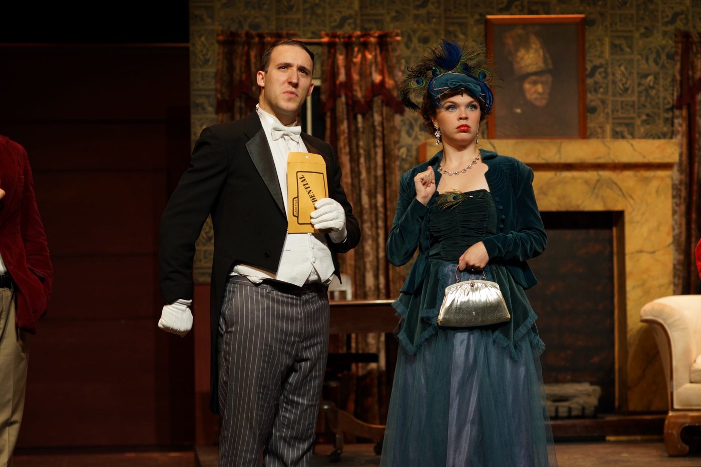 Production photo: Clue · Wadsworth · Woodstock Playhouse