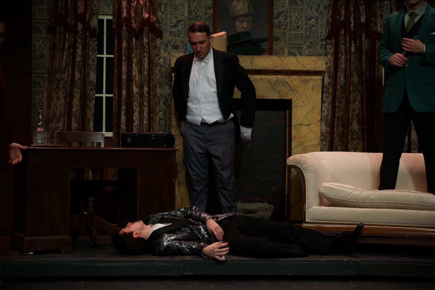 Production photo: Clue · Wadsworth · Woodstock Playhouse