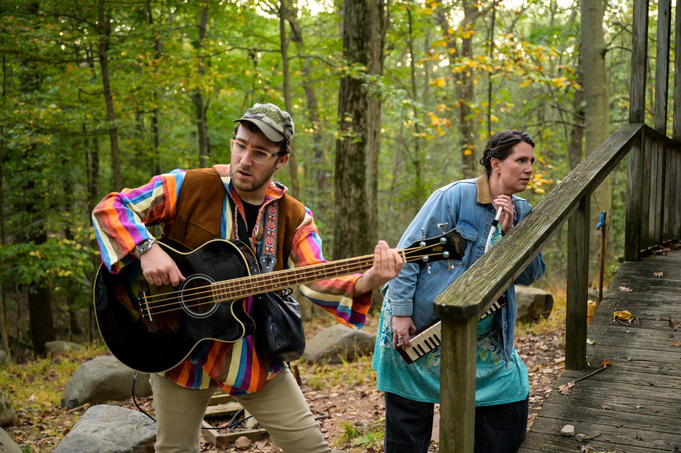 Production photo: Into the Woods (Immersive) · Narrator / Bass Guitarist · Sternfeld Studios
