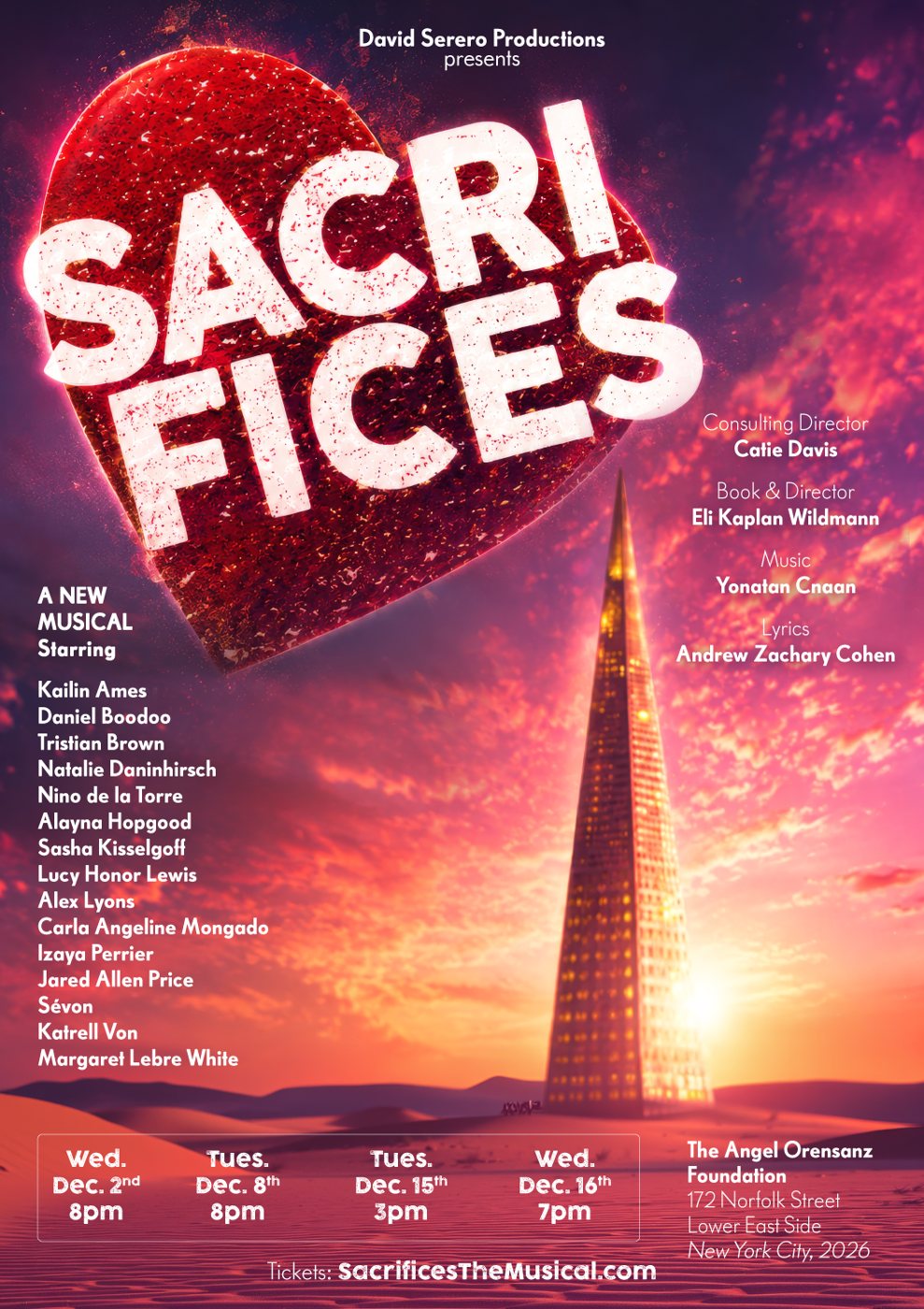 Sacrifices: The Musical promo art